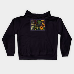 Jewel tone floral print Kids Hoodie